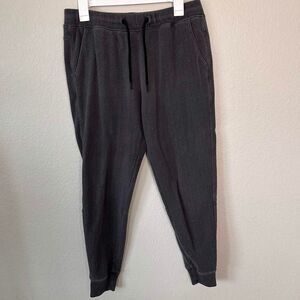 Abercrombie & Fitch Grey Herringbone Soft Fleece Joggers Sweatpants Medium M